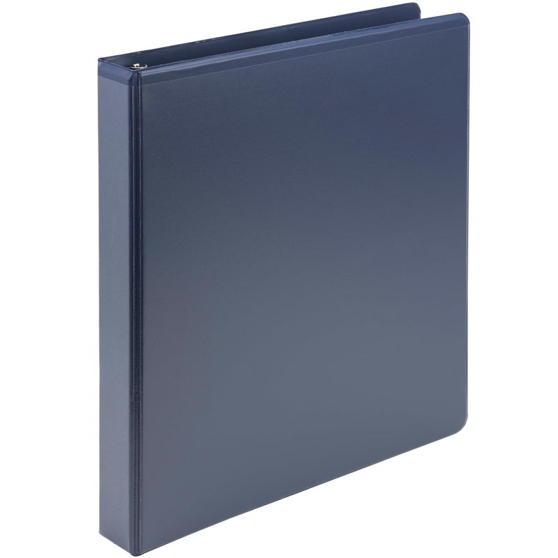 Samsill Plant-Based 1 Inch Durable D-Ring, Made in USA, View Binder, Eco-Friendly, USDA Certified Biobased, Single, Indigo - Image 1